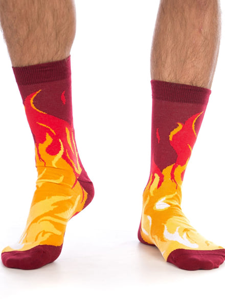 Nohy v plameňoch ponožky