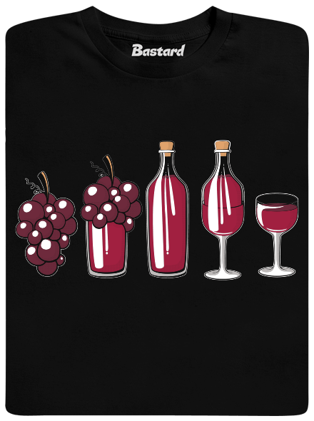 Evolúcia červeného vína pánske tričko