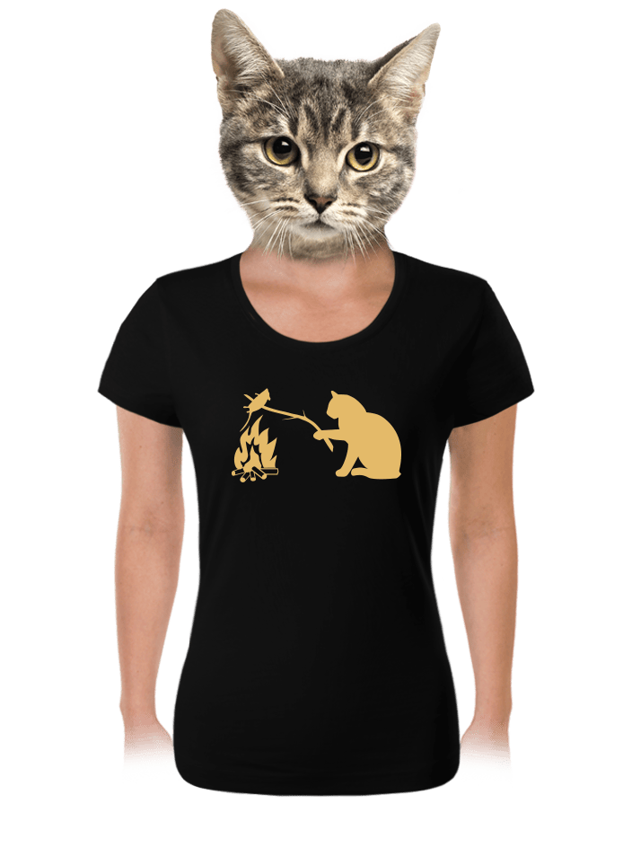 Mačka a myš dámske tričko