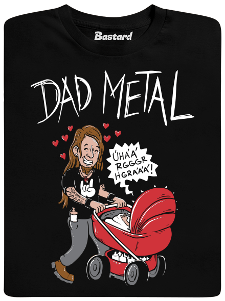Dad metal pánske tričko