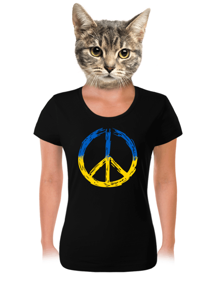 Ukrajina - Peace dámske tričko