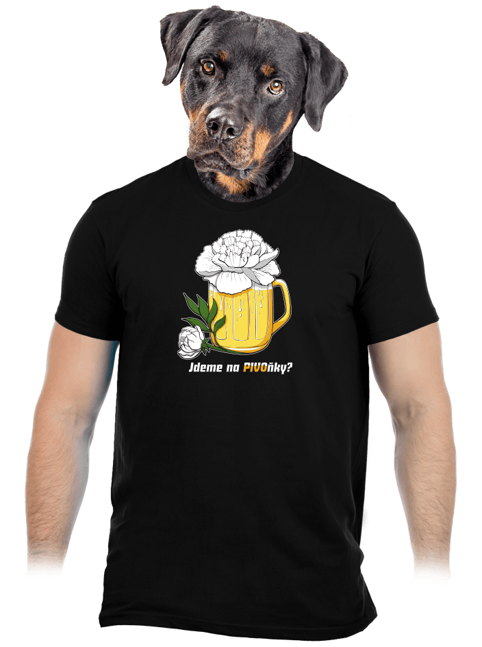 Pivoňky pánske tričko