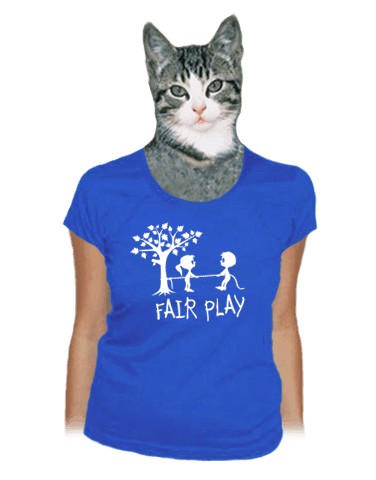 Fair play modré dámske tričko