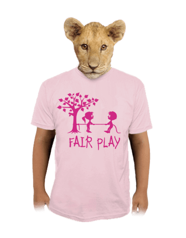 Fair play ružové detské tričko