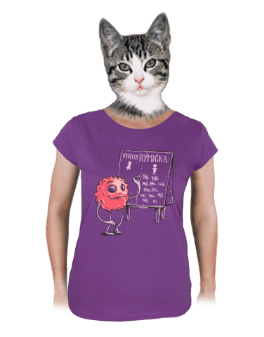Rýmička fialové dámske tričko